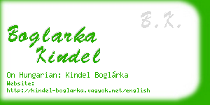 boglarka kindel business card